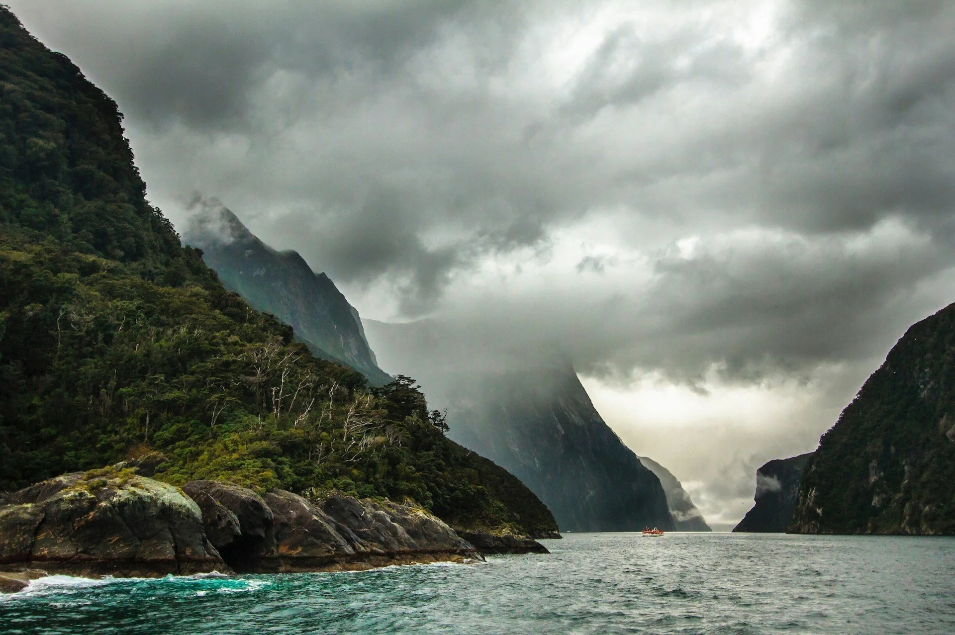 Moody Milford sound in New Zealand.
