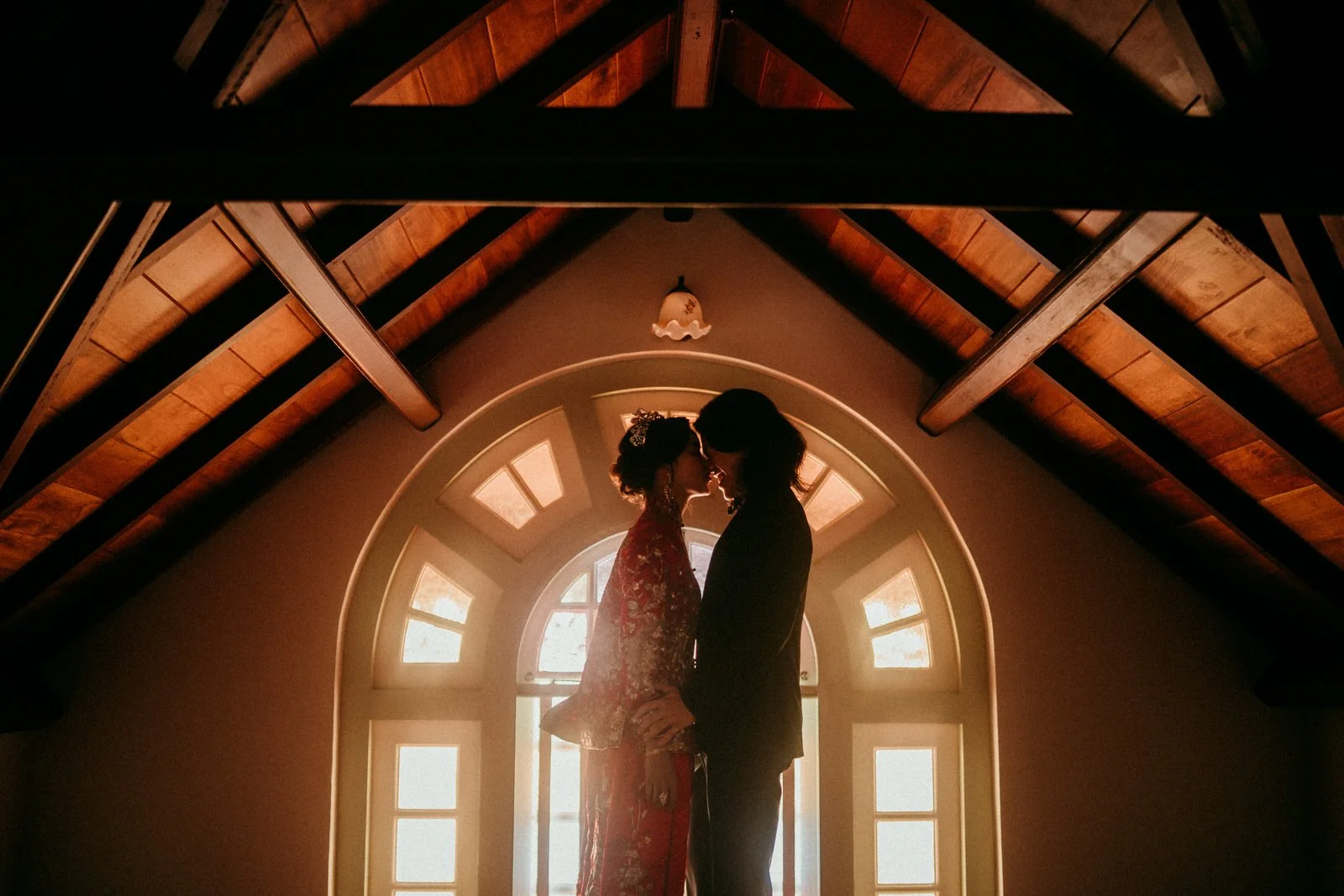 Wedding couple portrait at golden hour — documentary photography by Weddings by Qay