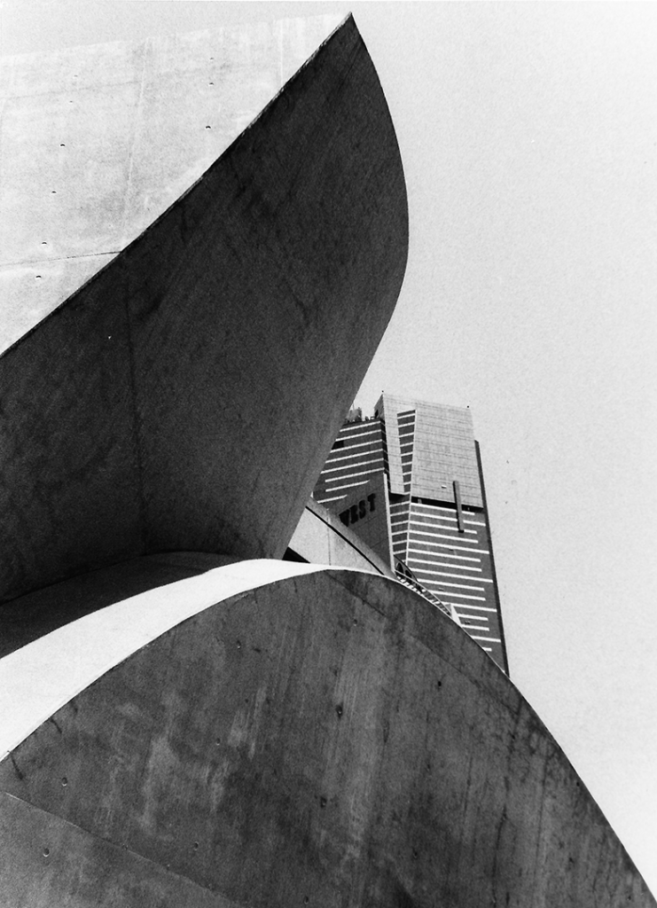 Hamer Hall concrete facade cityscape