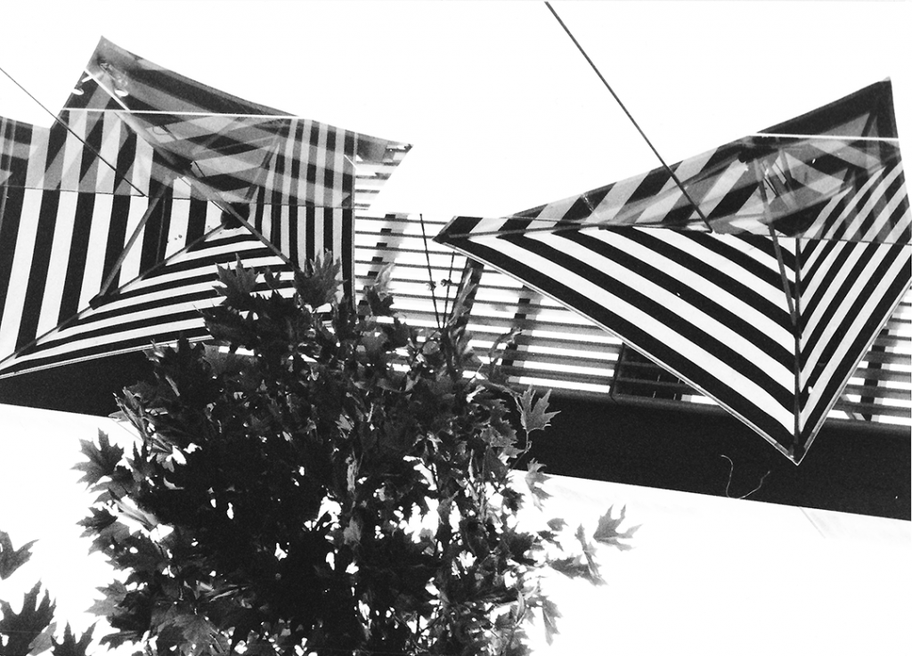 Southbank umbrellas light, shade and reflection
