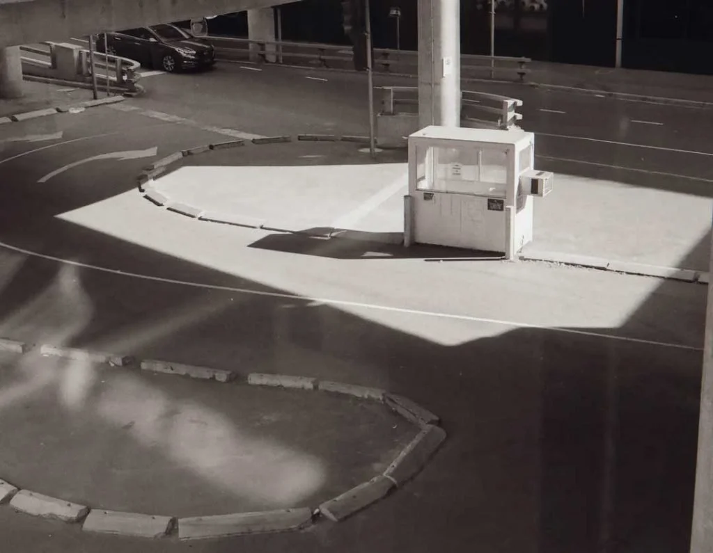 Toll booth under Crown Casino flyover entrance