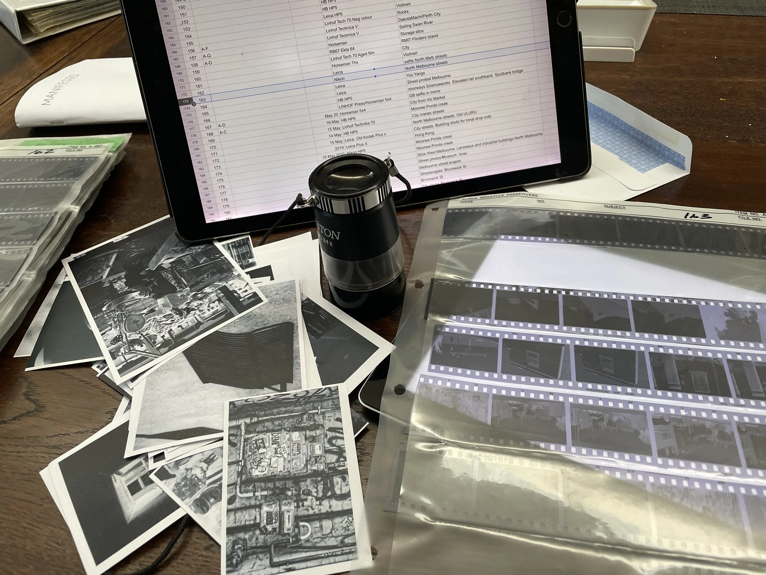 Prep for exhibition