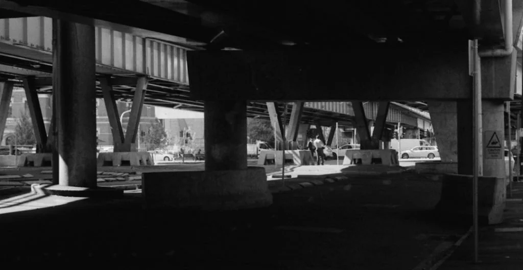 Under the crossover into Crown Casino