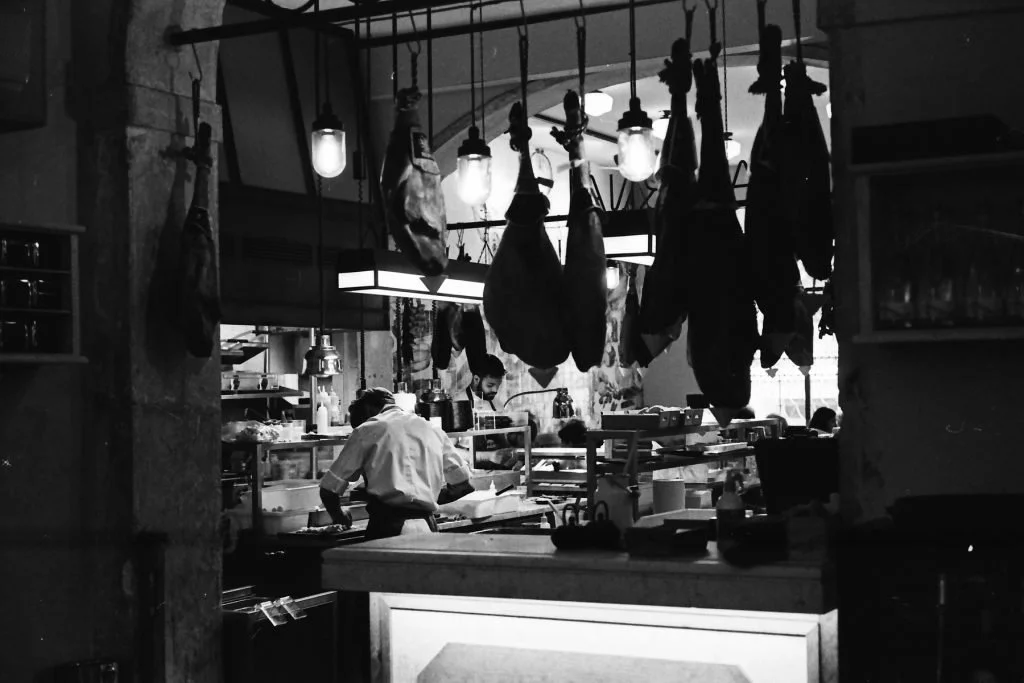 Lunch time prep at Bairro do Avillez, Lisbon