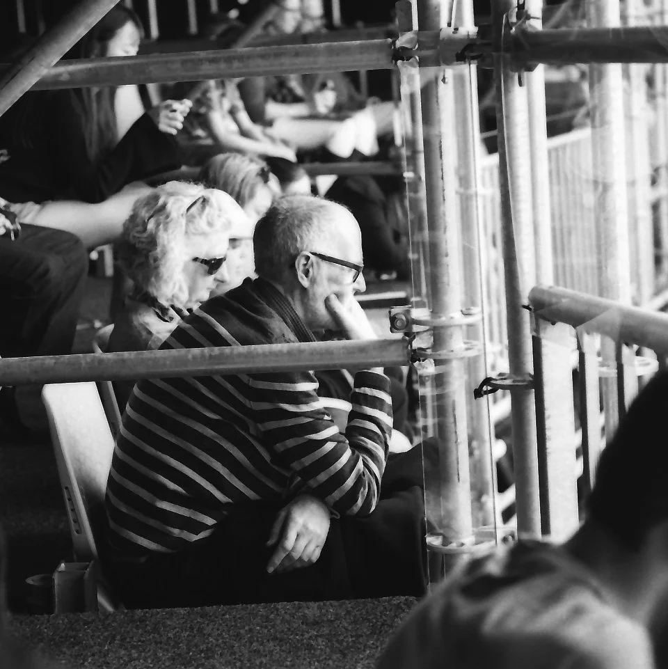 Enthralled audience at pop up Globe Theatre Melbourne