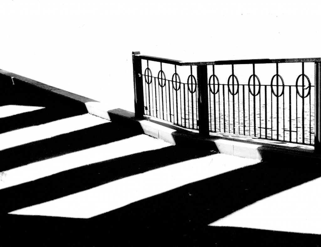 Yarra walk railing and shadows