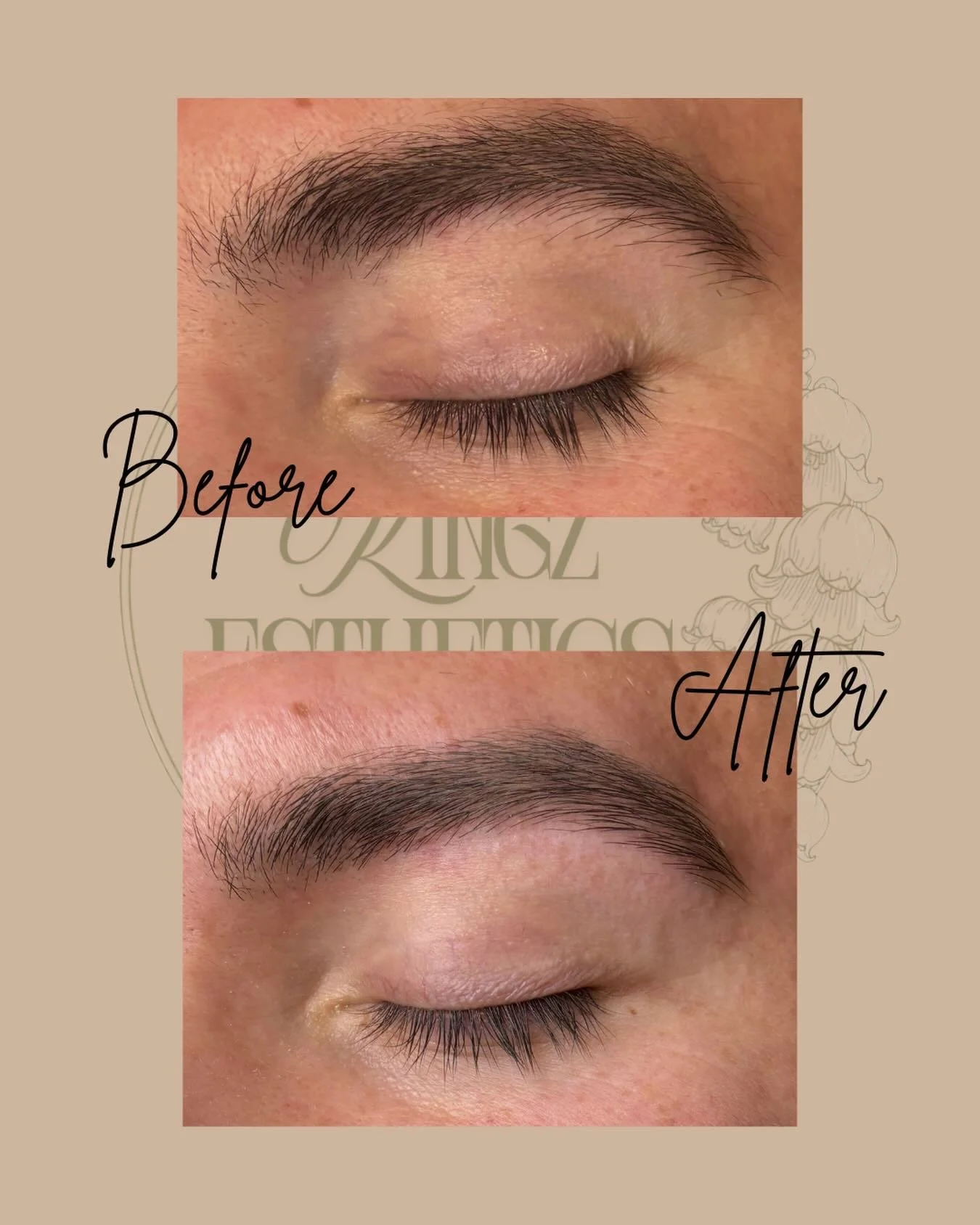 A subtle brow cleanup can make all the difference.

This before &amp; after brow wax enhanced the natural shape, removed unwanted hairs, and created a cleaner, more polished look while keeping the brows full and natural.

Perfect for anyone wanting l
