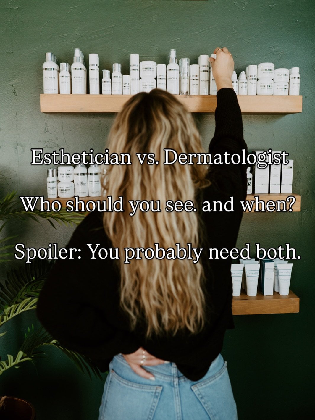 Not every skin concern requires the same type of expert, and that&rsquo;s okay.

As estheticians, we don&rsquo;t diagnose medical conditions or prescribe medication. We do specialize in improving skin health through education, professional treatments