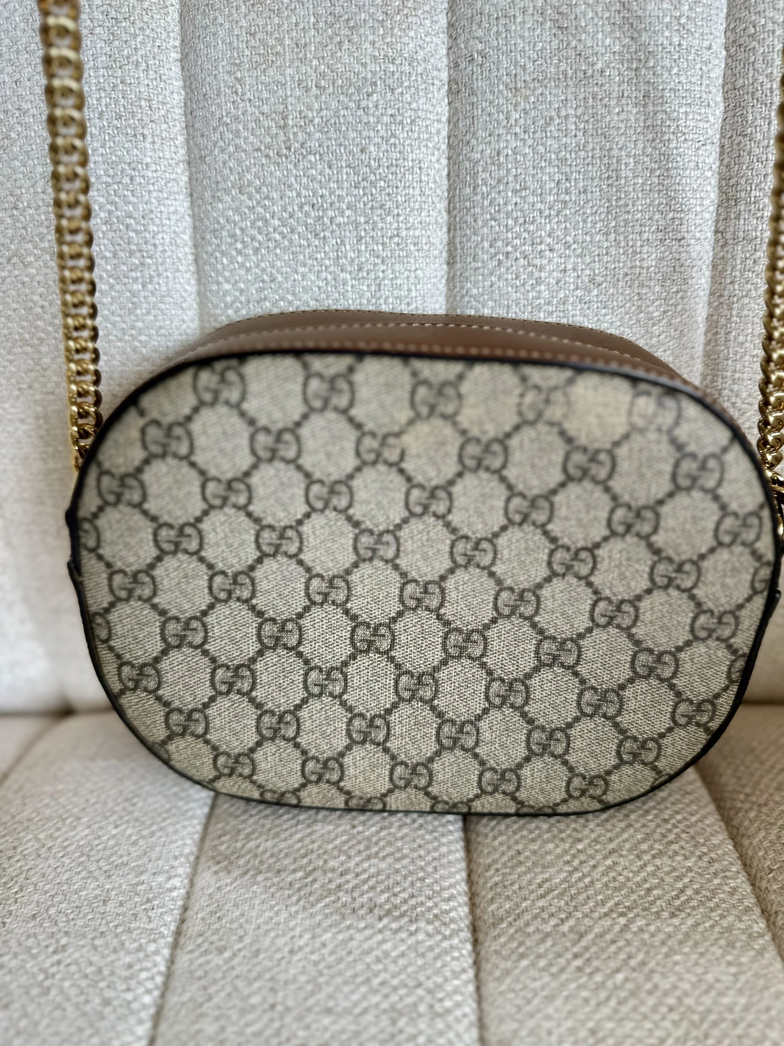 Gucci GG Supreme canvas back panel, no embroidery
