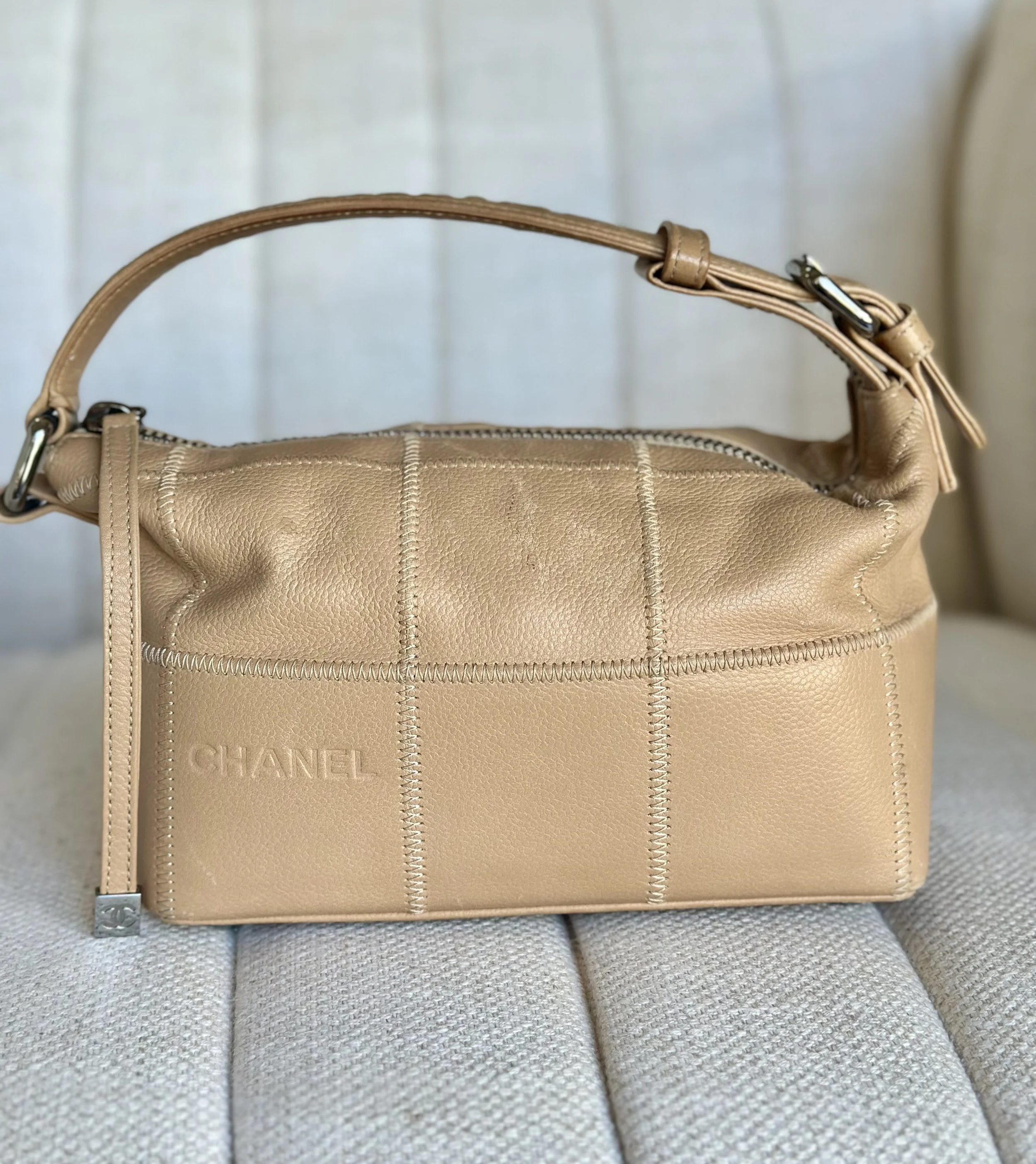 Chanel 'Chocolate Bar' Square Stitch Shoulder Bag