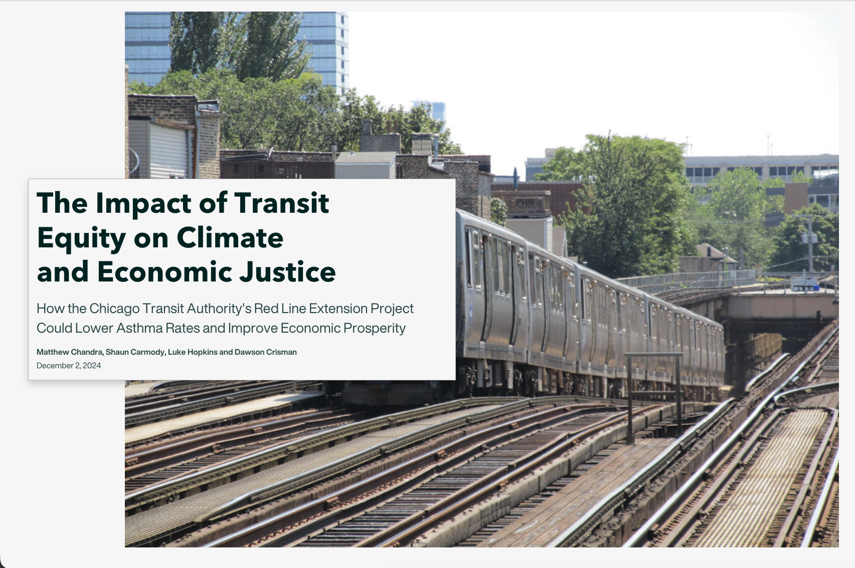 Climate and Transit Equity in Chicago