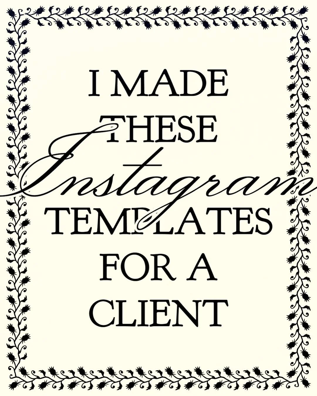 Social media templates for a vintage furniture restoration client. 🪑🛋️ 

More of the identity coming soon.&hearts;️

I make brand identities for stores that sell:
- Clothing
- Furniture 
- Home Goods

That are:
- Vintage
- Archival
- Handcrafted
- 