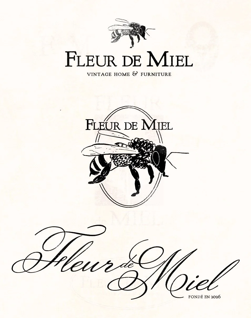 Full logo suite for my latest brand identity for Fleur de Miel, a vintage home and furniture business that restores and reupholsters furniture with a modern touch. 🪑 

❈ The Logos:

Because a brand needs to function in the real world, we built a sui