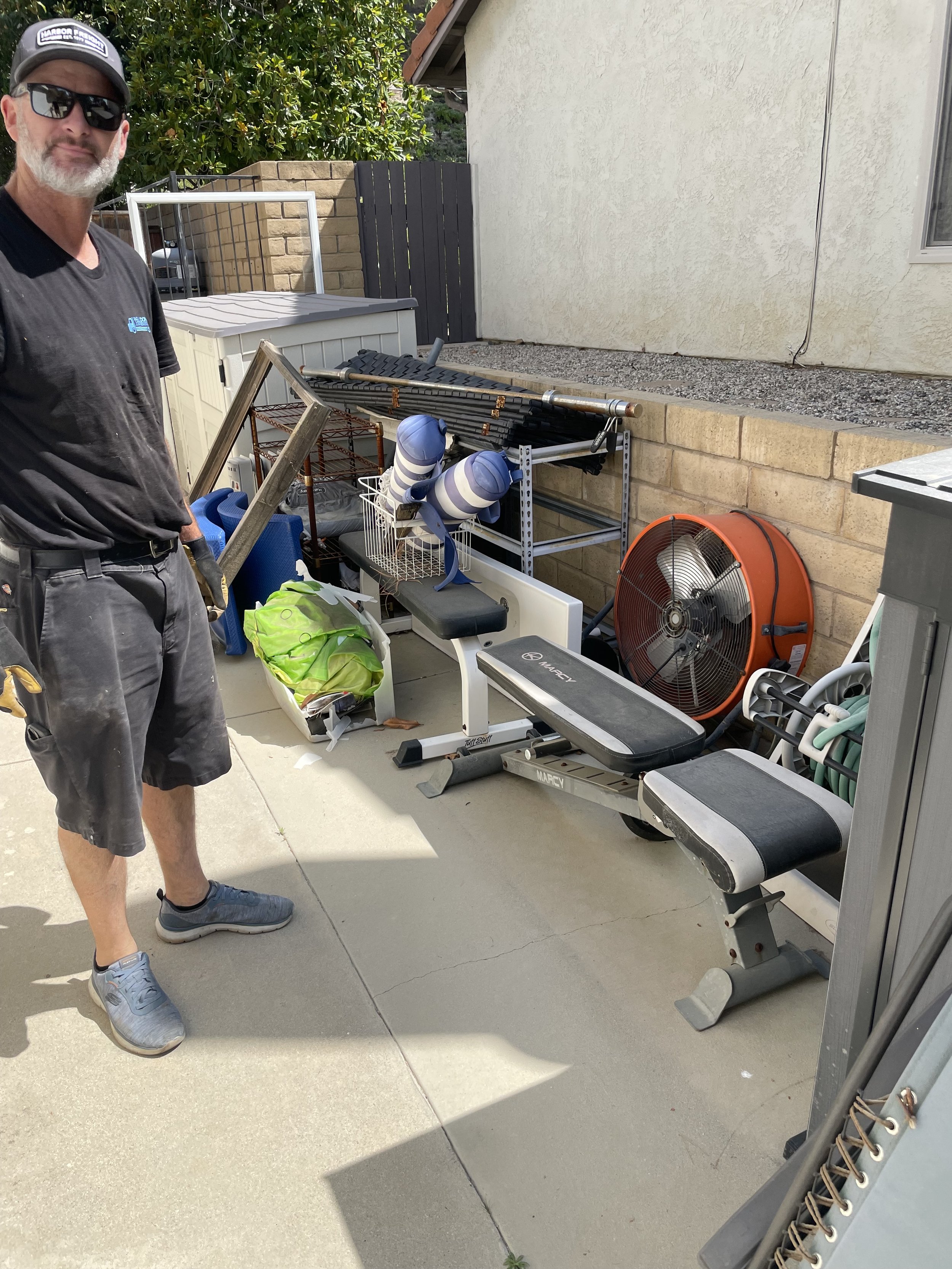 Side yard clean out in Granada Hills, Ca by Well Done Junk Removal