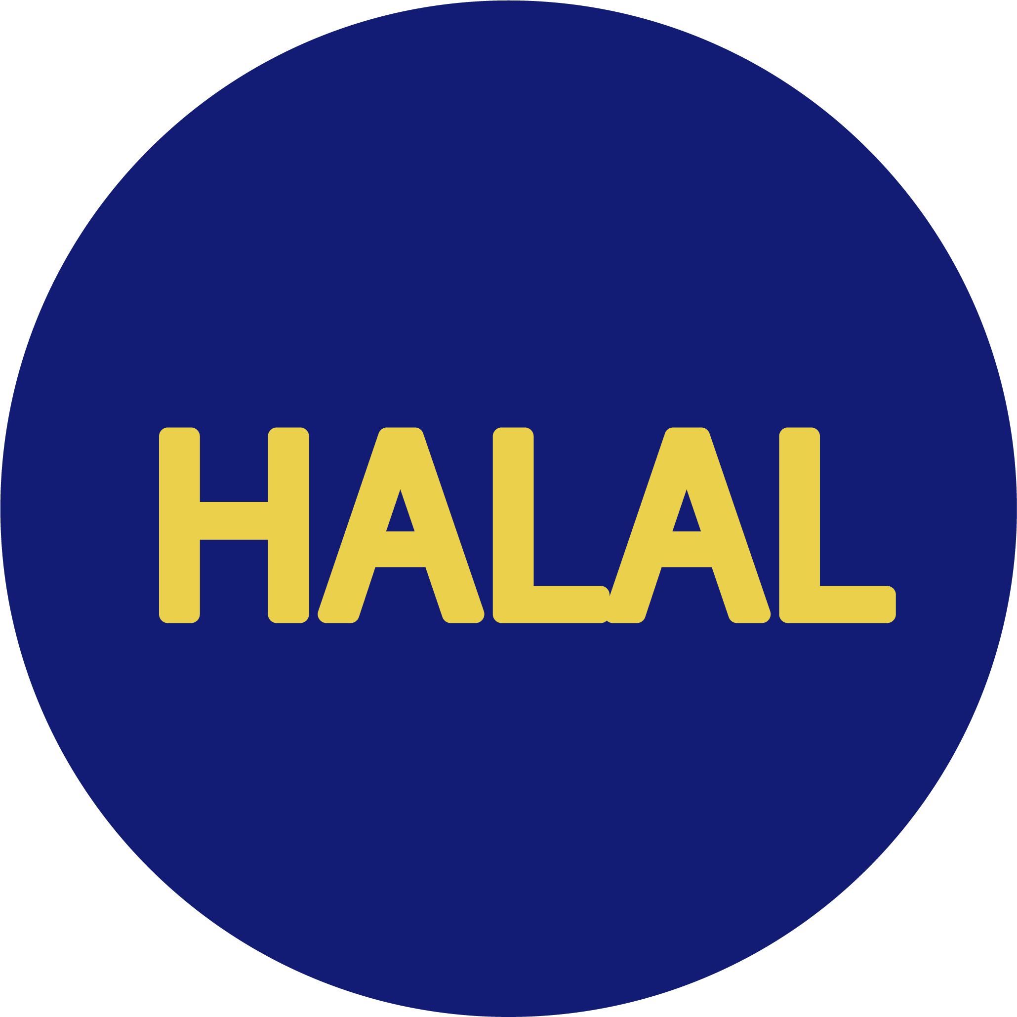 A logo with the words 'LUAL' in yellow capital letters on a dark blue circle background.