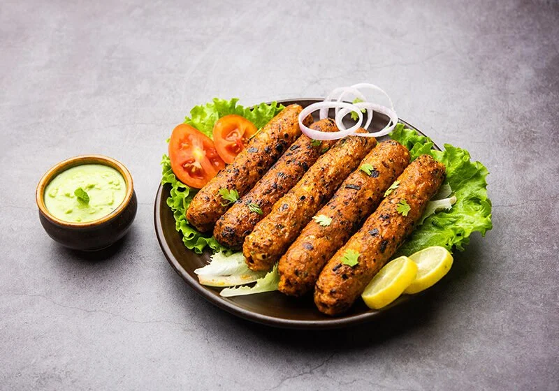 Lamb Seekh Kebab at Red Bridge cafe Windsor NSW