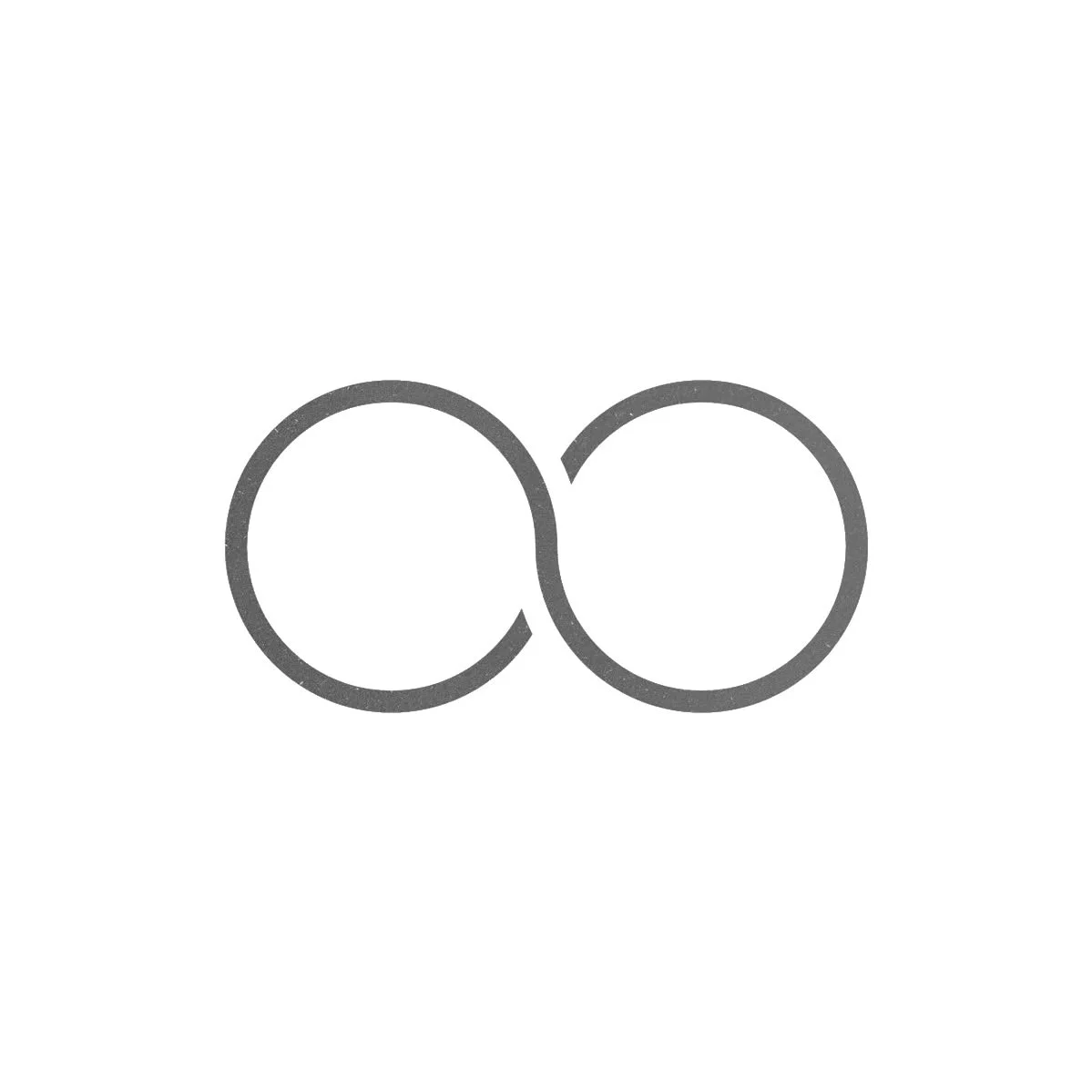 Geometric drawing of an outline square with sections divided by vertical, horizontal, and diagonal lines.