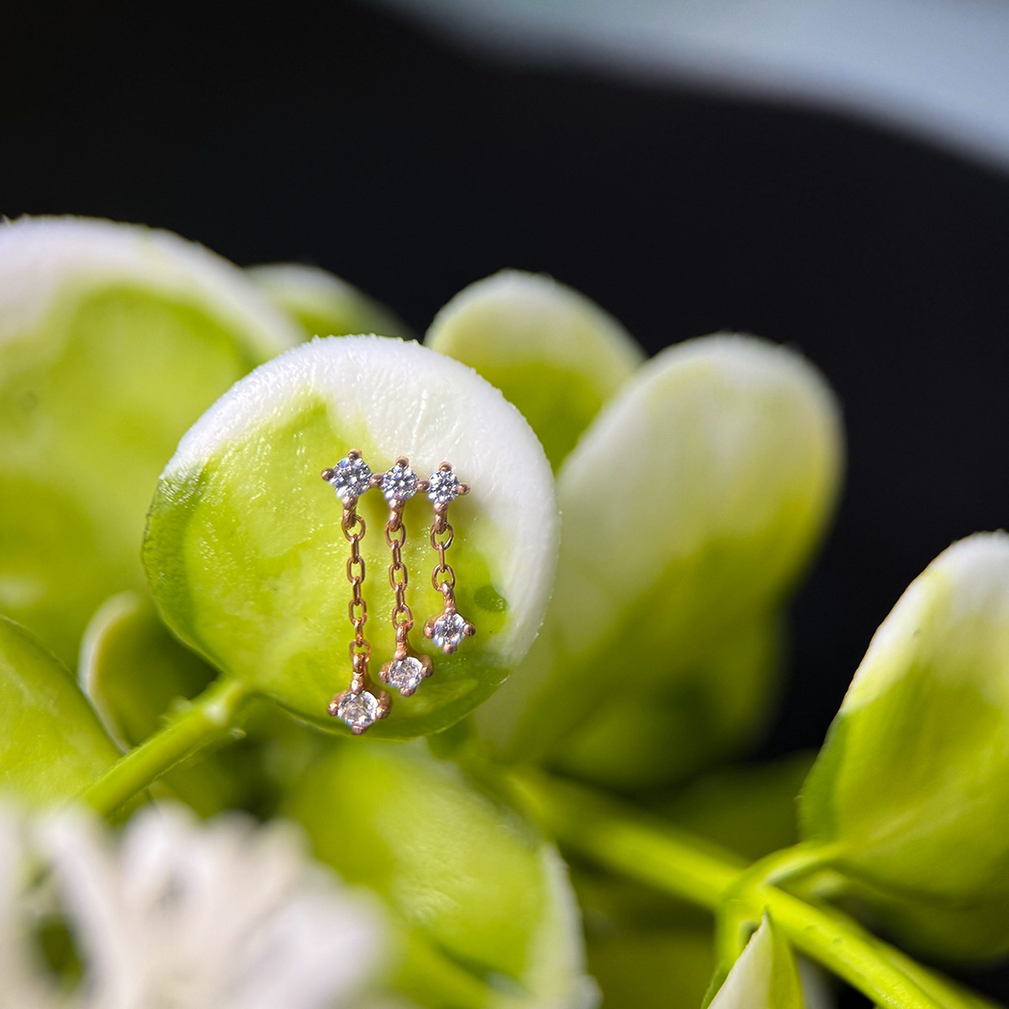 Solid Gold 'Cascade Dangle'