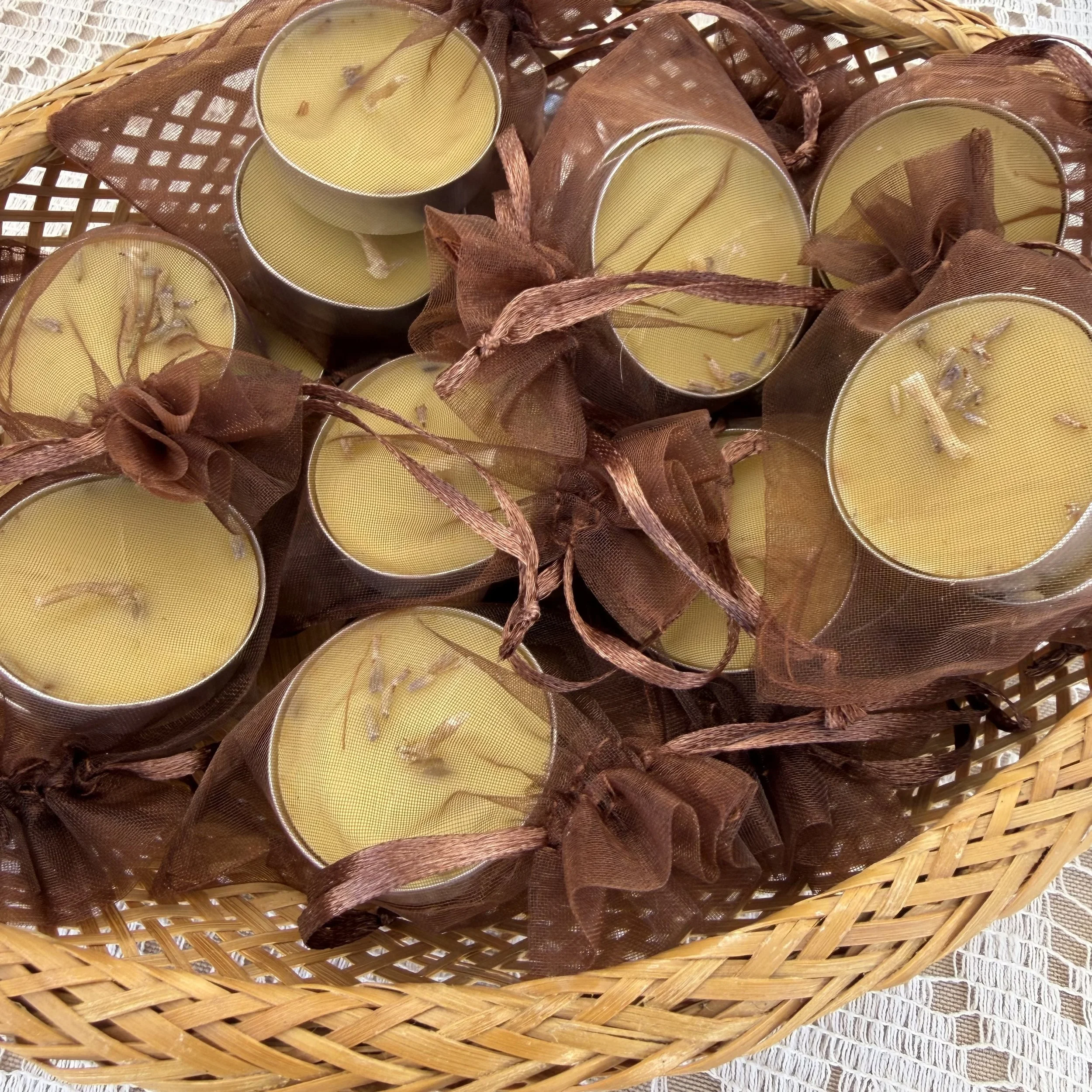 Lavender Chamomile Tea Light Candles