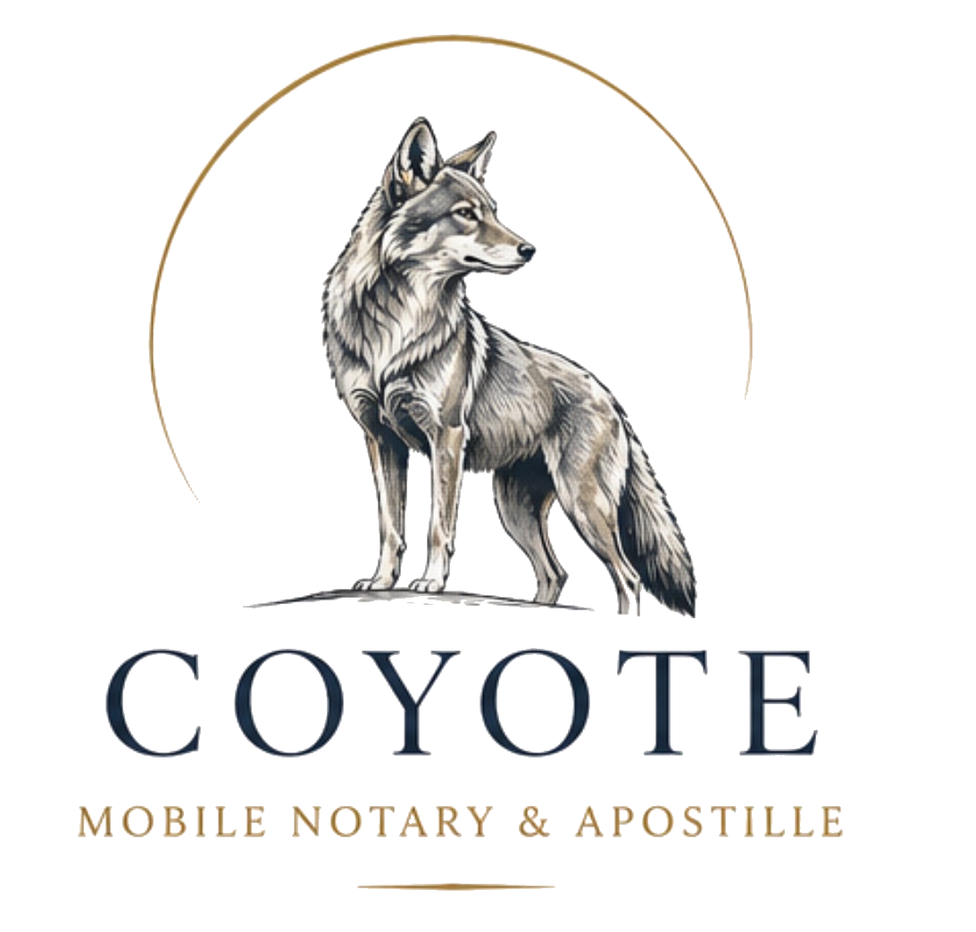 Coyote Notary  |  Mobile Notary &amp; Apostille Authentication  |  San Francisco Bay Area
