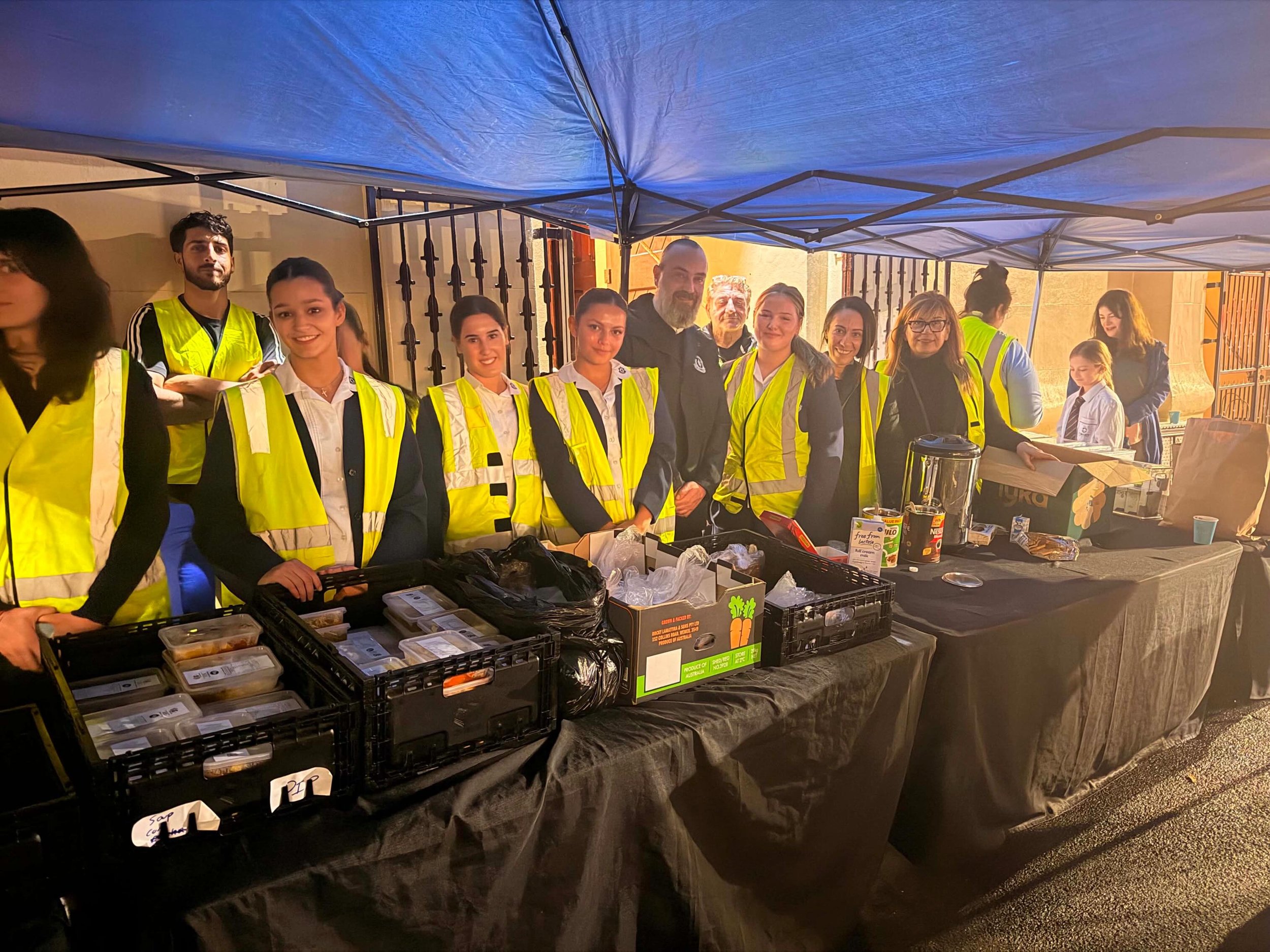 A huge thank you to @st_spyridon_college_official for their attendance last night at the feeding program.

The students (and staff present) showed an admiral enthusiasm to not only volunteer their time but represent their school ethos of which we are