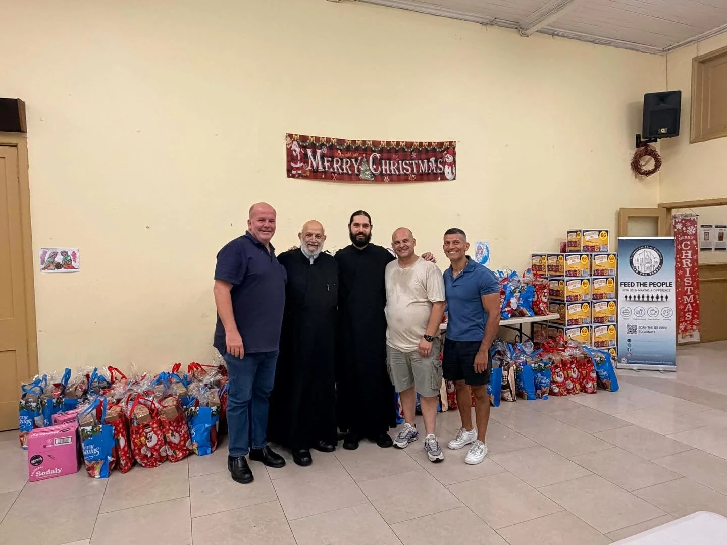 An incredible blessing was delivered to our feeding program from our sister parish of @st_spyridon_parish_sydney .

A big thank you to Father Steven and Fr Stavros, the parish and their wonderful team of volunteers who put together beautiful Christma