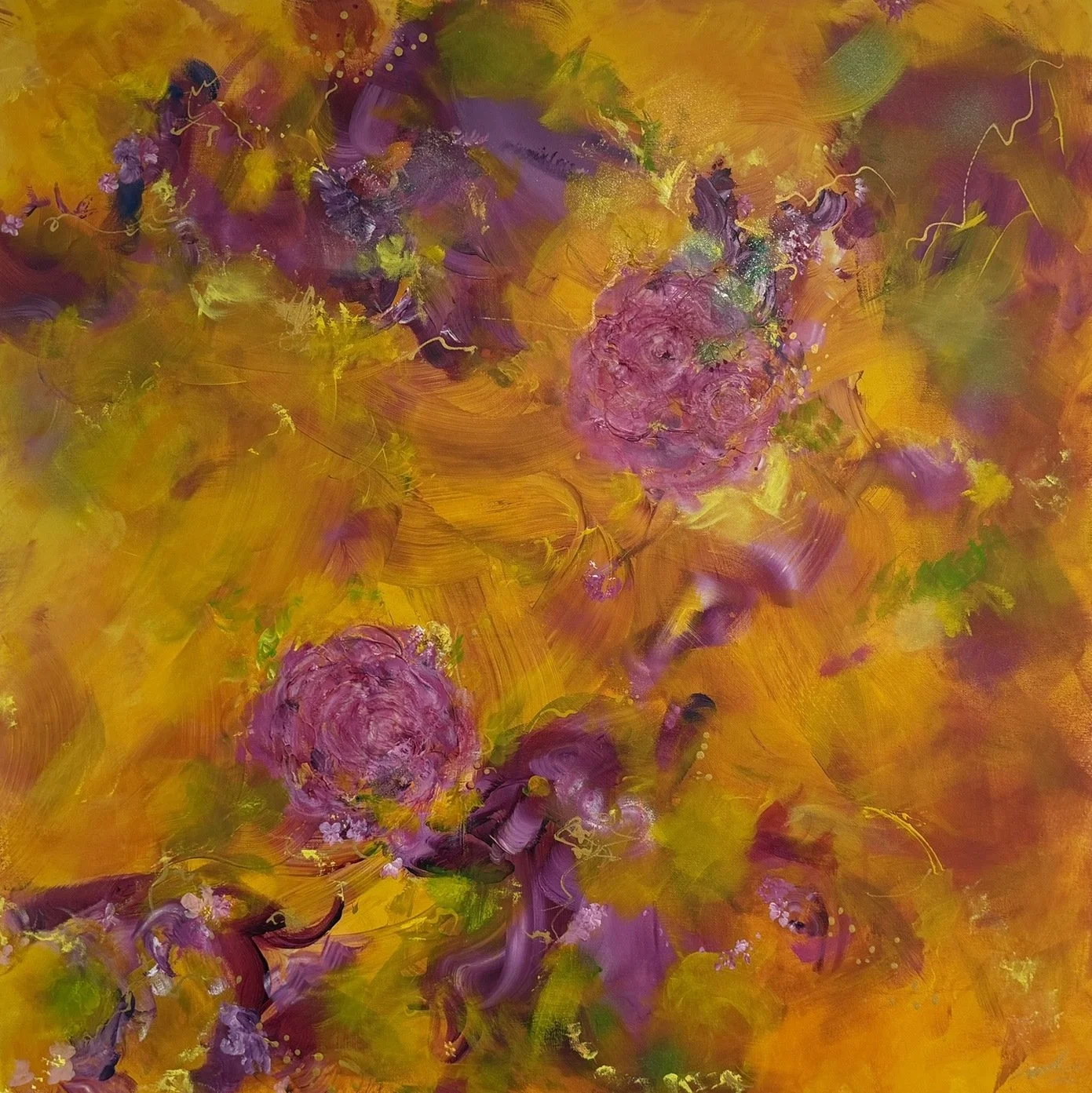The Magnificent Within, mixed-media painting by MH Tran