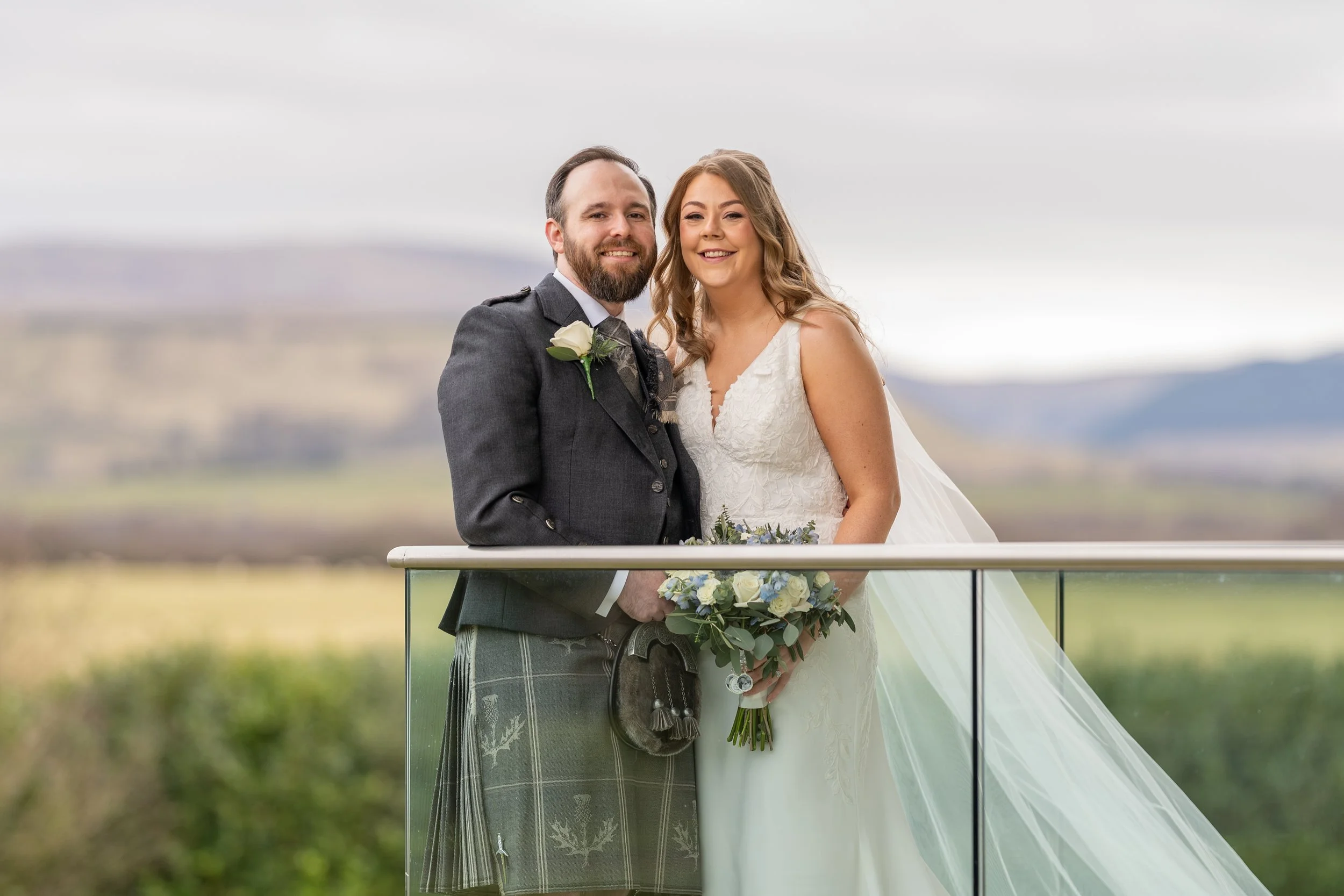 A Romantic Early Spring Wedding at Lochside House Hotel | Stephanie &amp; Robert