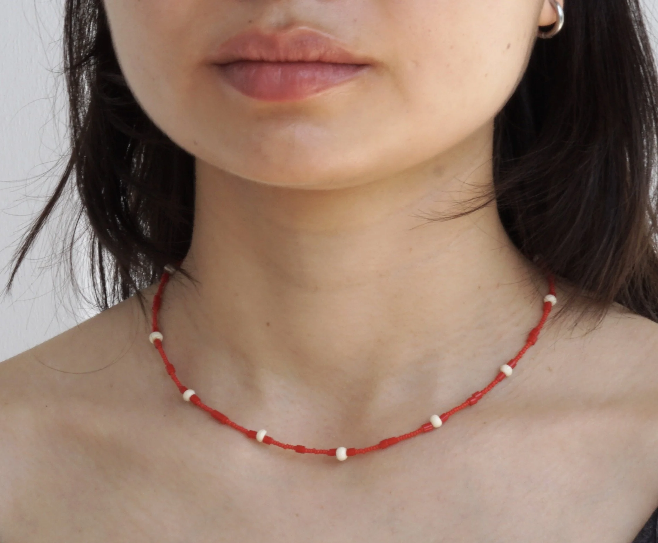 piment d'esplette | bone white | red 43cm