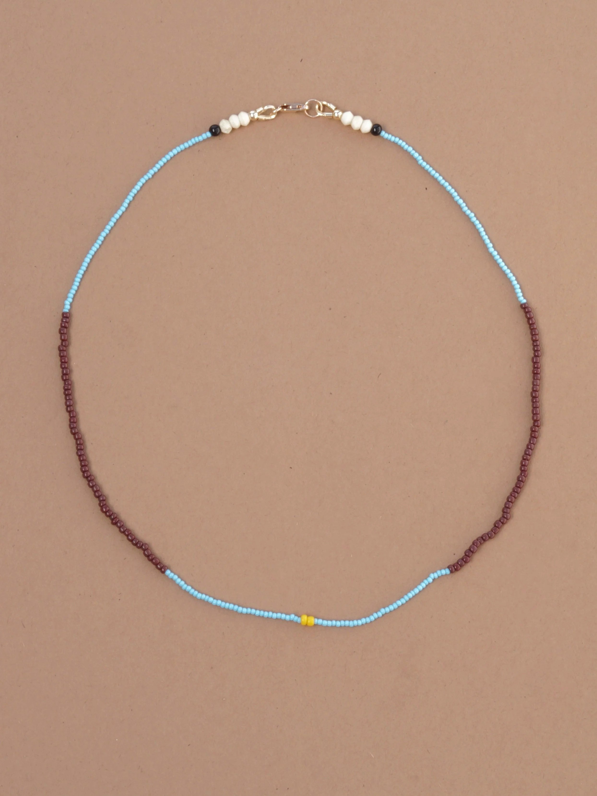chocolate brown | yellow | turquoise | 40cm