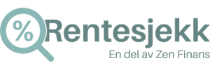 Logo for Rentesjekk, et tilbud fra Zen Finans