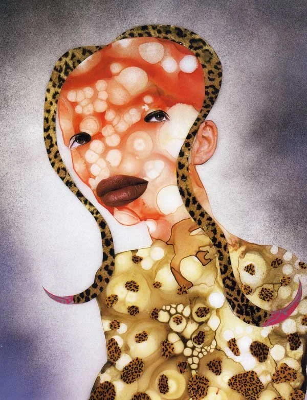 Wangechi Mutu, 'The Rare Horn- Hair Thought', 2004