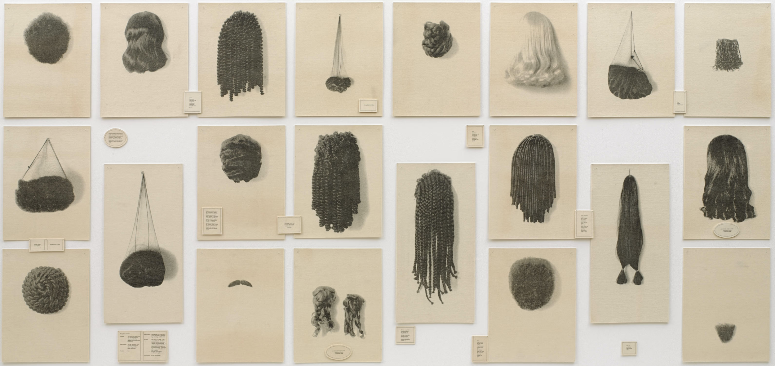Lorna Simpson, "Wigs", 1994