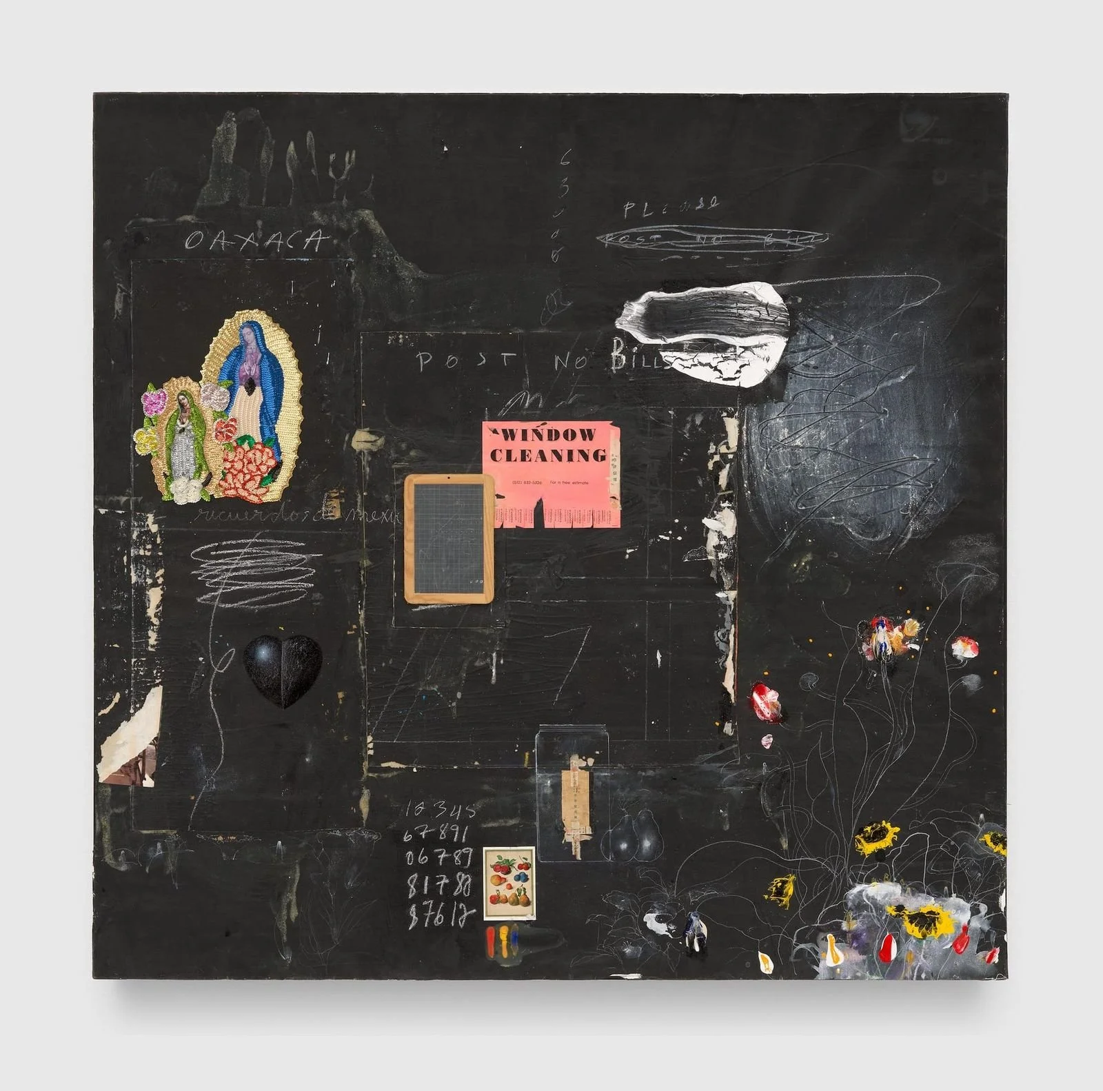 Raymond Saunders, “Flowers from a Black Garden no. 51” (1993)