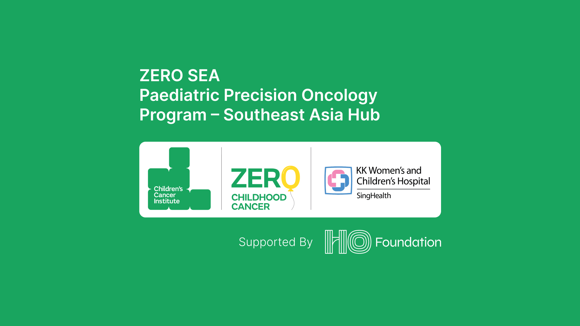 Paediatric Precision Oncology Program – ZERO SEA