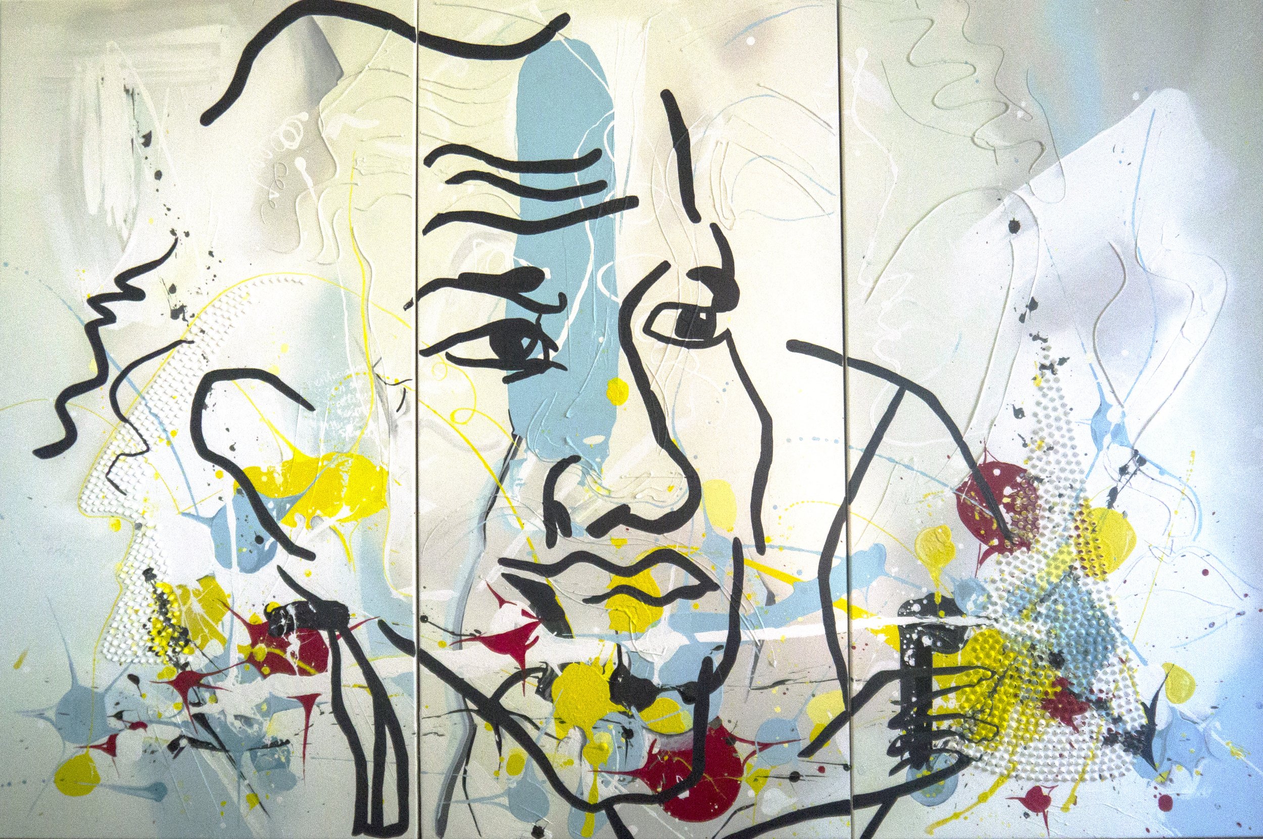 Next (2016) 252 x 155cm, Mixed Media on Canvas