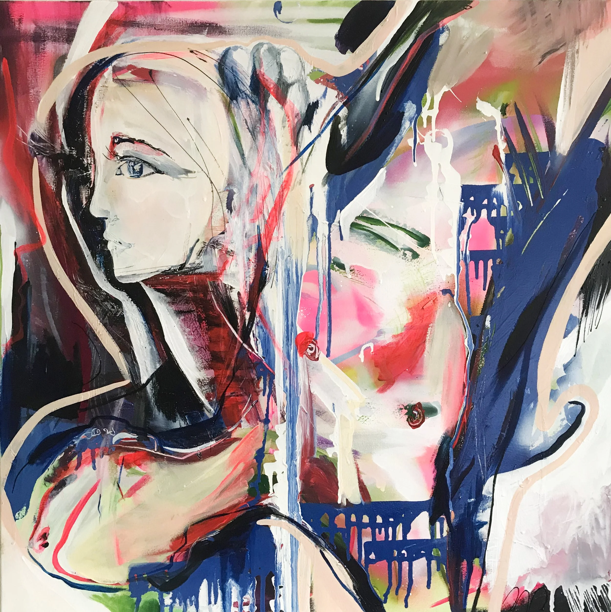 Brutal Honesty (2020) 76 x 76cm