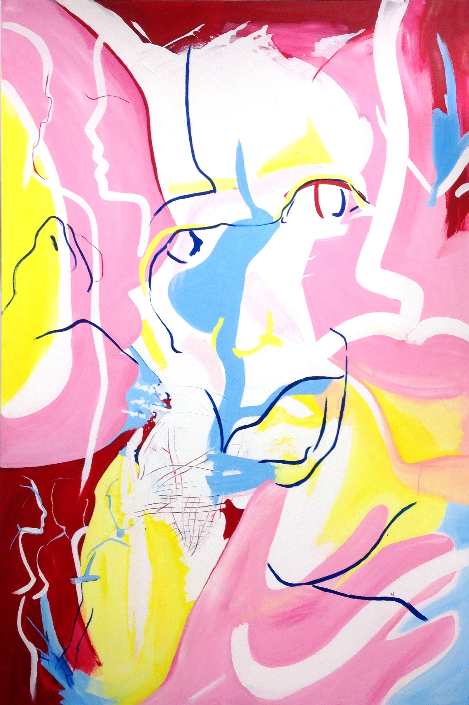 Ok By Myself (2015) 135 x 200cm, Acrylic on Canvas 