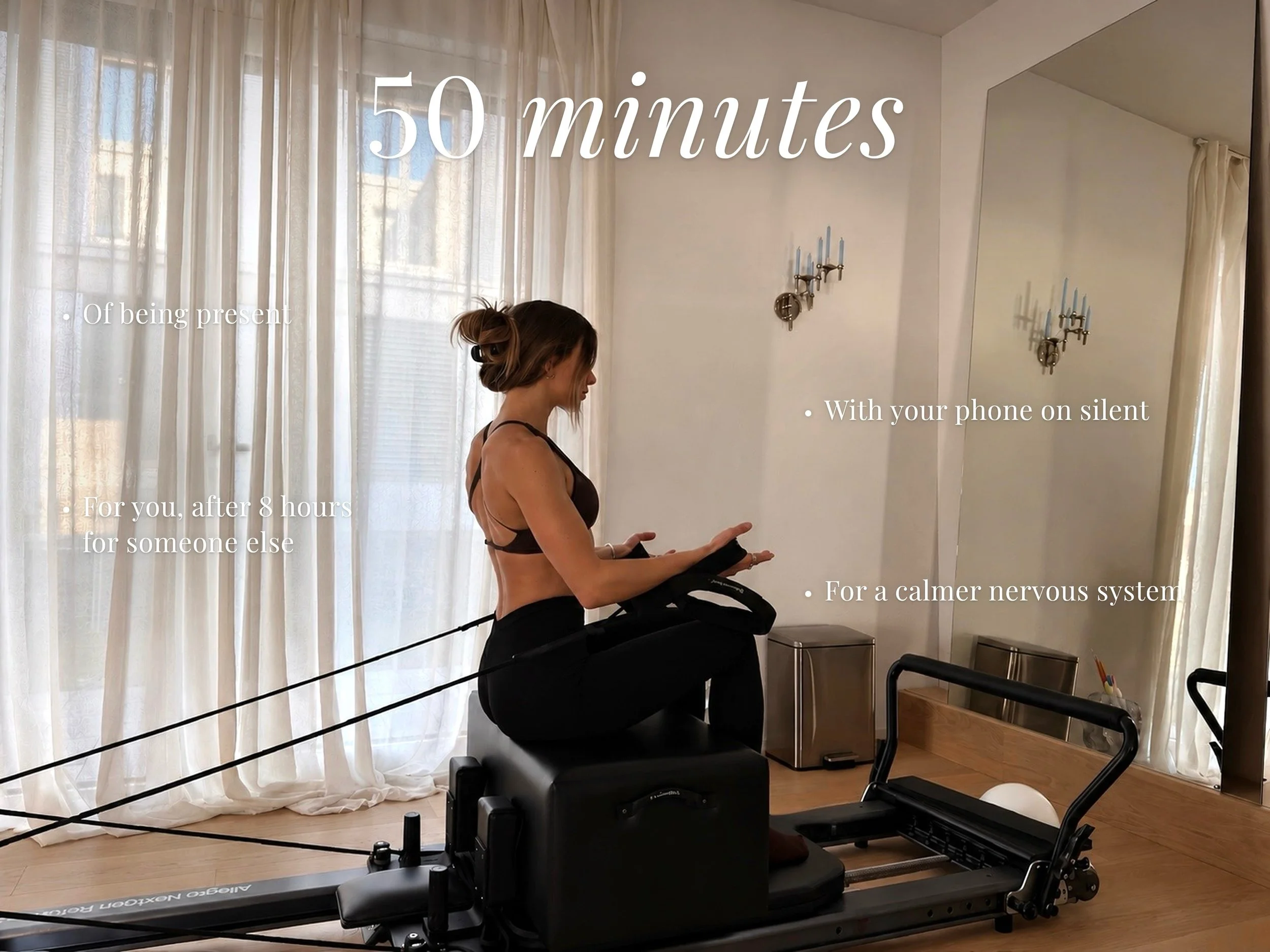 50 minutes of showing up for the person you keep postponing - yourself.