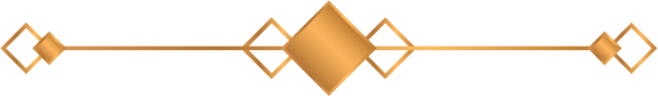 A Golden-brown art deco divider with geometric shapes and peaks, possibly decorative or architectural.