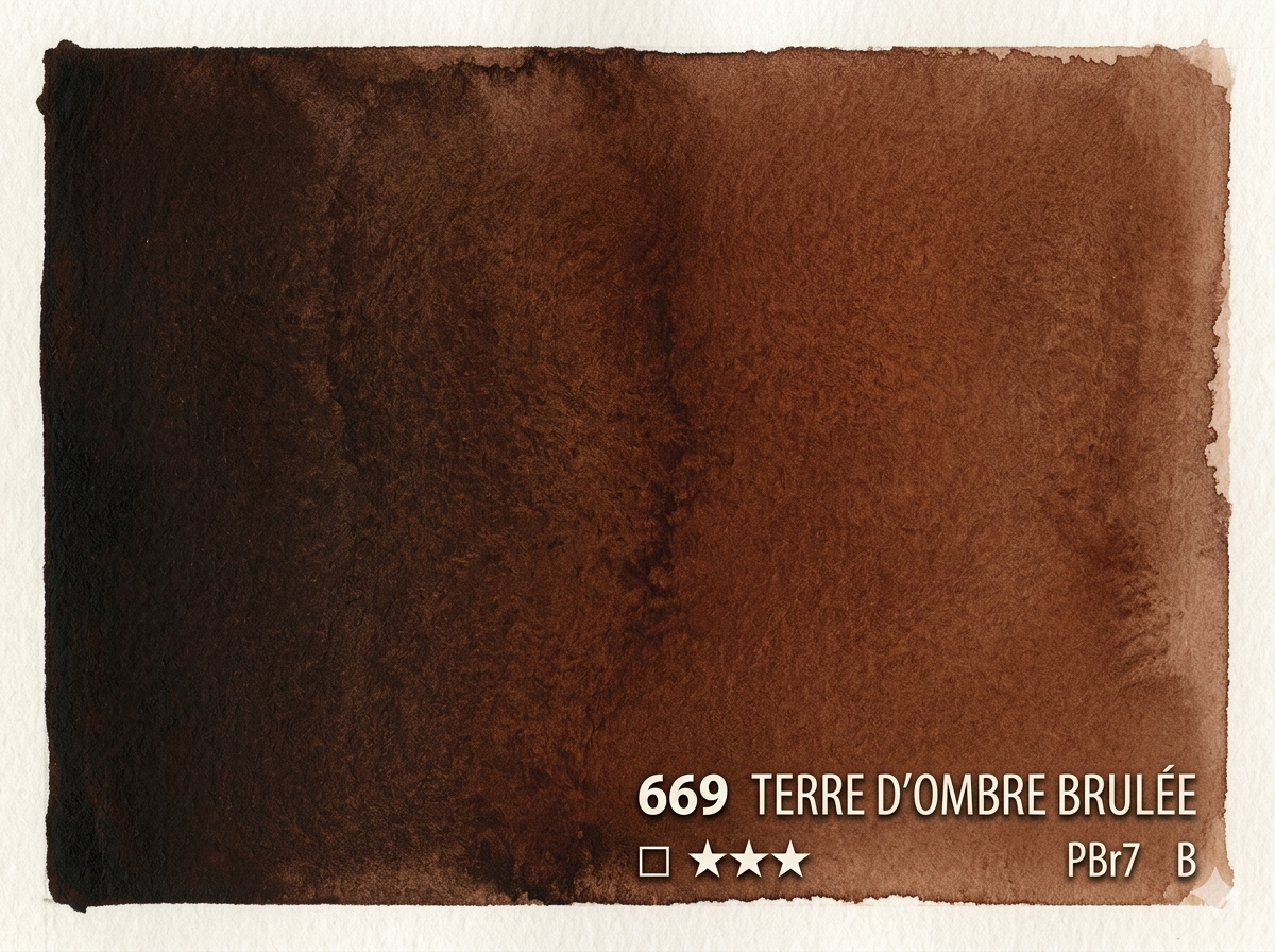 669. Terre d'ombre brûlée