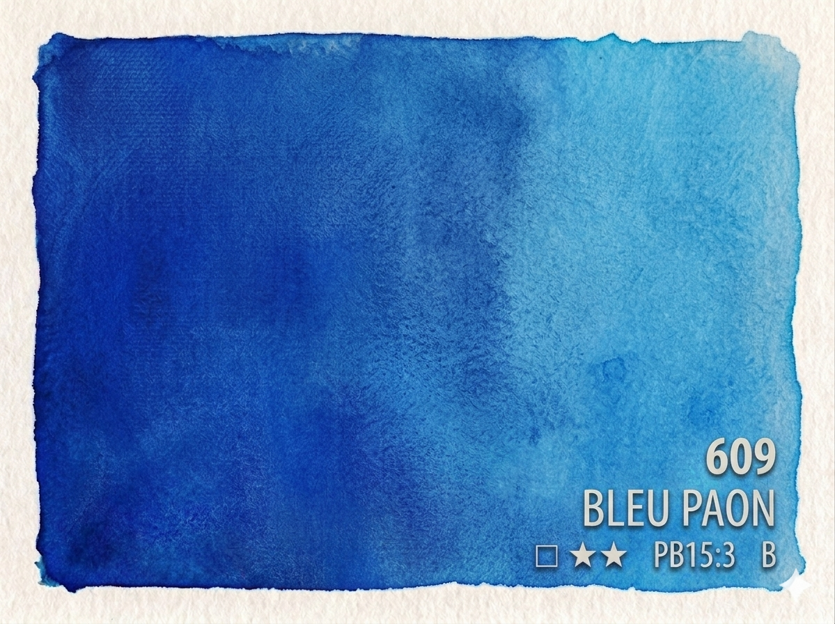 609. Bleu paon