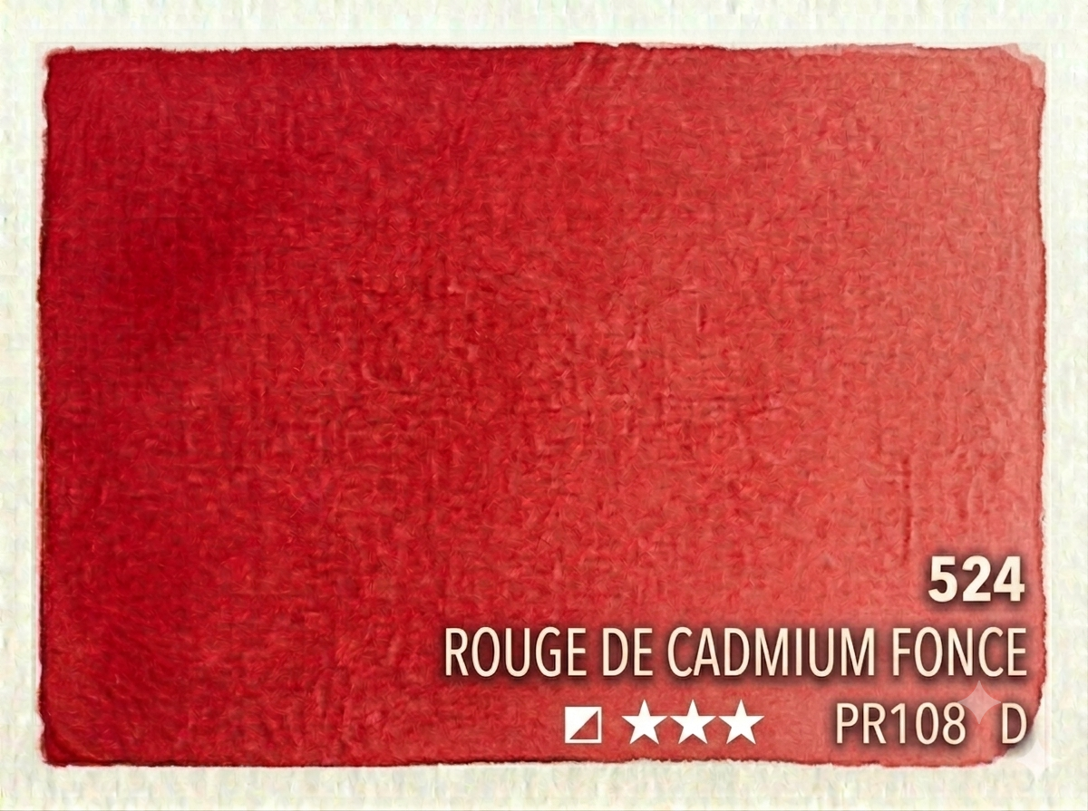 524. Rouge de cadmium foncé