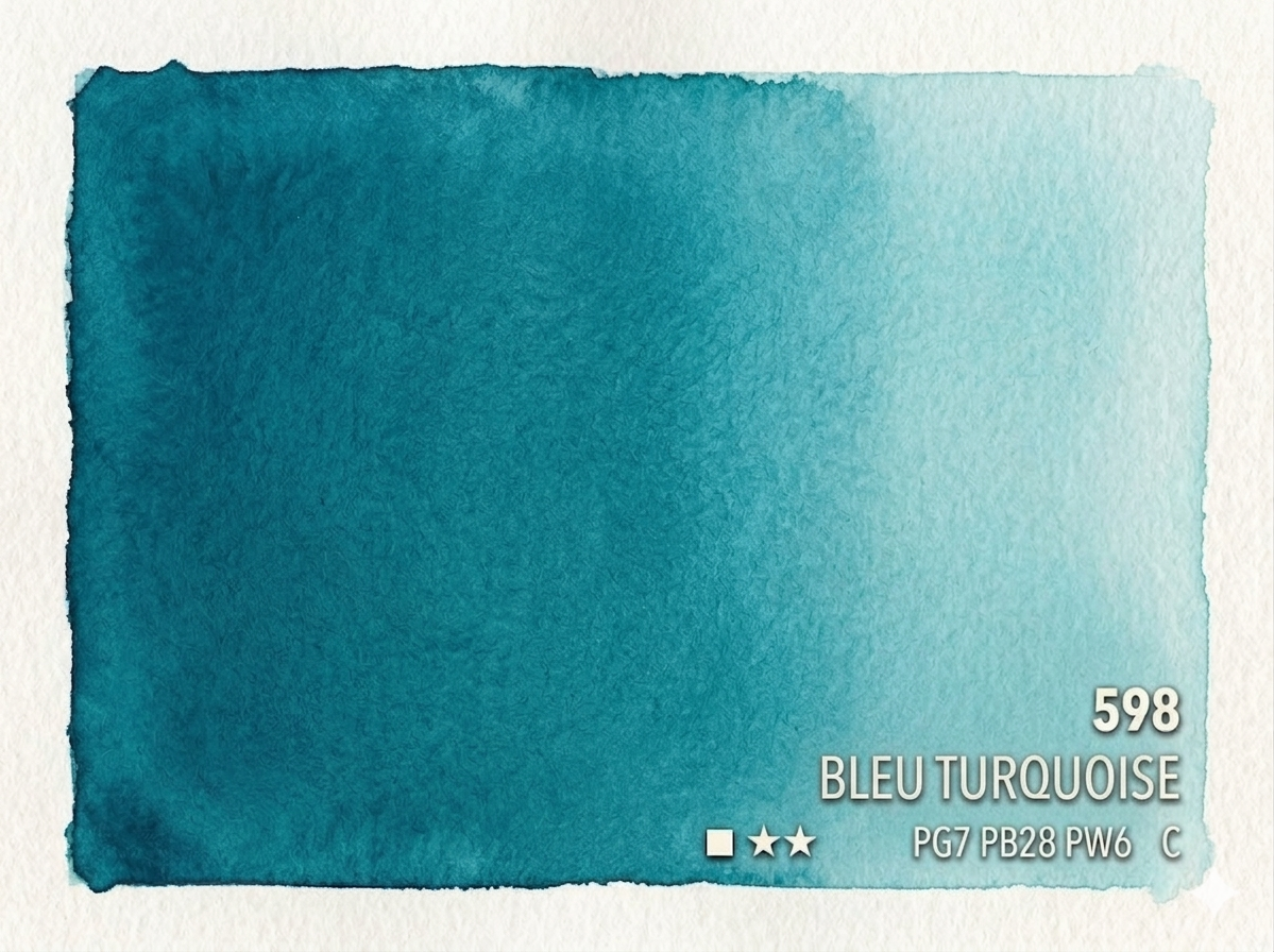 598. Bleu turquoise