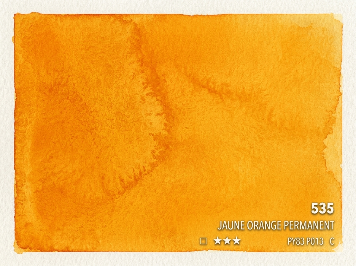 535. Jaune orangé permanent