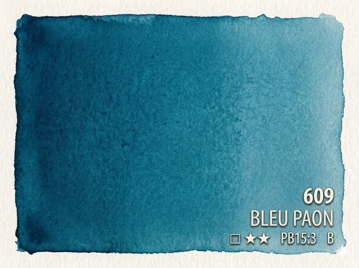 609. Bleu paon