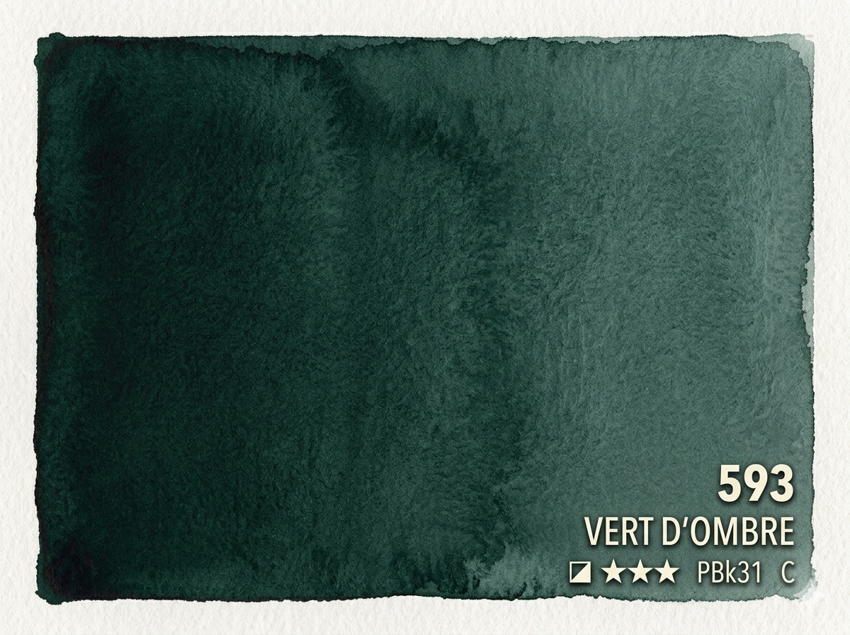 593. Vert d'ombre (vert de Pérylène)