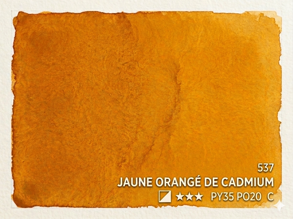 537. Jaune orangé de cadmium