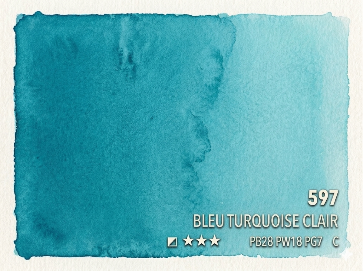 597. Turquoise bleu clair