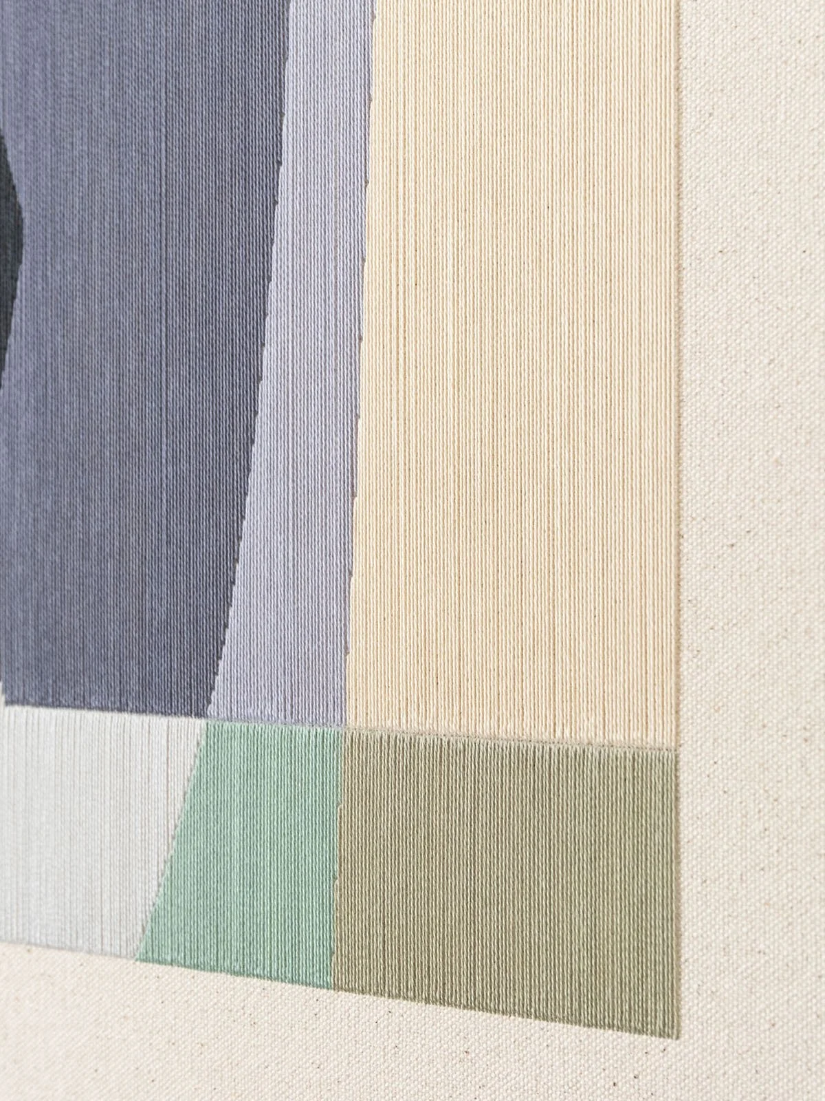 Texture of Levels (50x50cm) cotton thread abstract artwork by Kateryna Chernetska.
